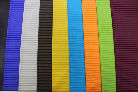 絲光亮絲彩條、提花