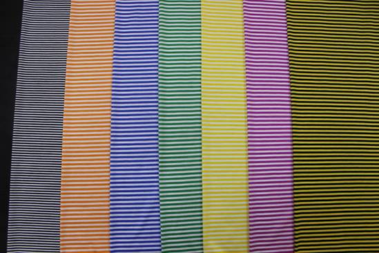 絲光色織、提花、彩條